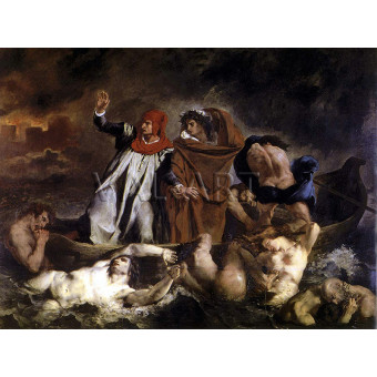 РЕПРОДУКЦИИ НА КАРТИНИ Ладията на Данте (1827)